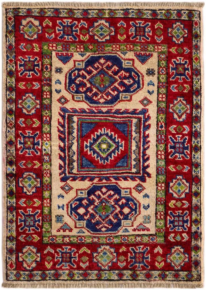 2' x 2' 9 Hand Knotted Kazak Rug