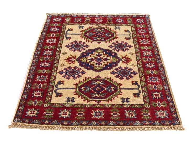 Detail image of 2' 2 x 3' Hand Knotted Kazak Rug