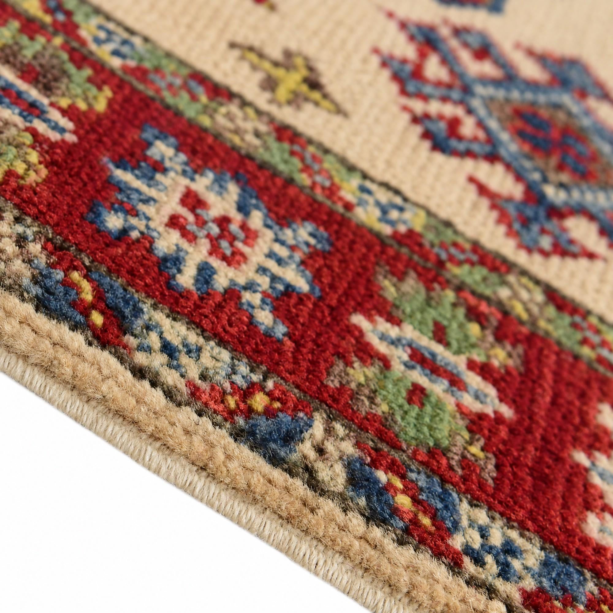 65cm x 90cm anudado a mano Kazak Alfombra