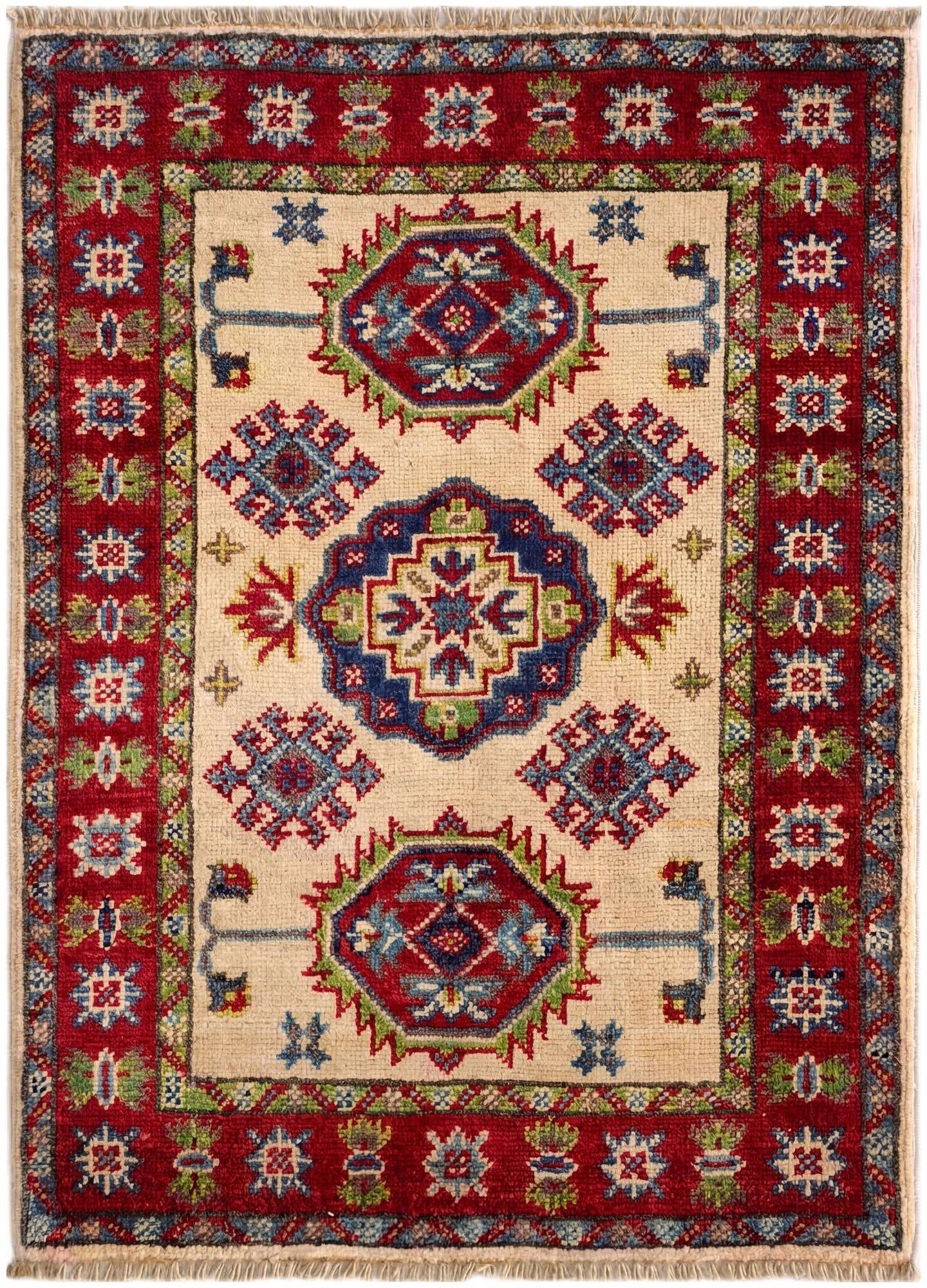 2' 2 x 3' Hand Knotted Kazak Rug