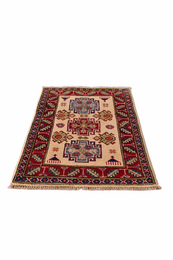 2' x 2' 11 Hand Knotted Kazak Rug