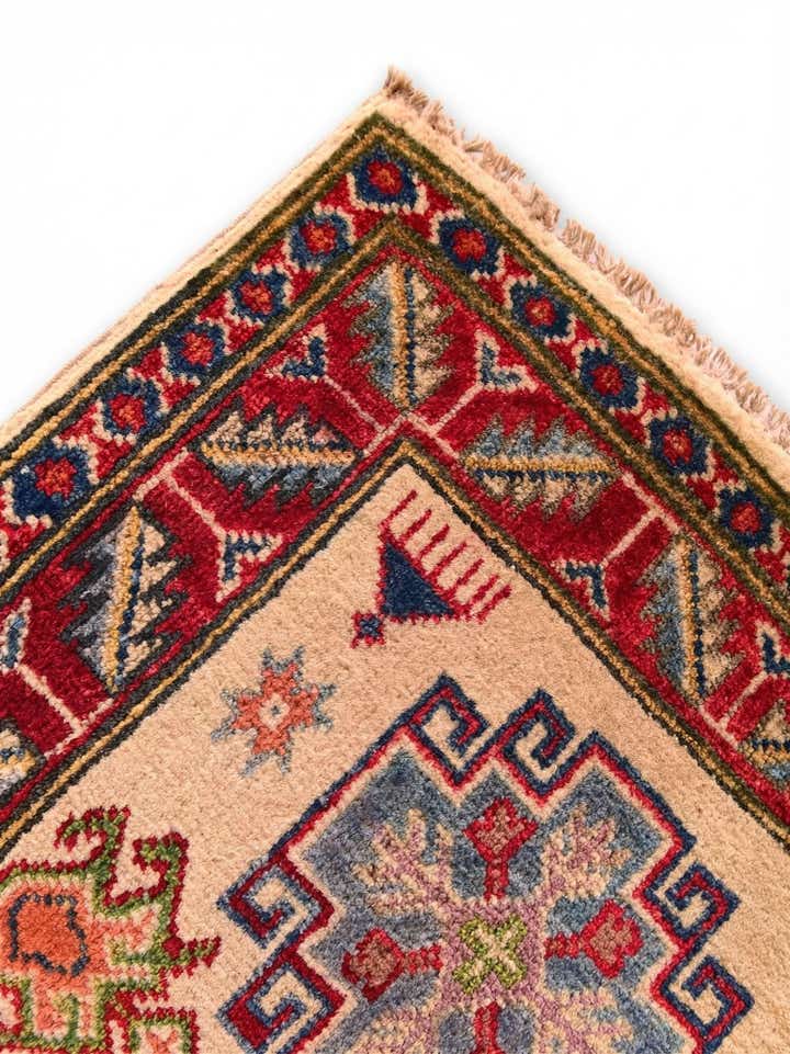 2' x 2' 11 Hand Knotted Kazak Rug