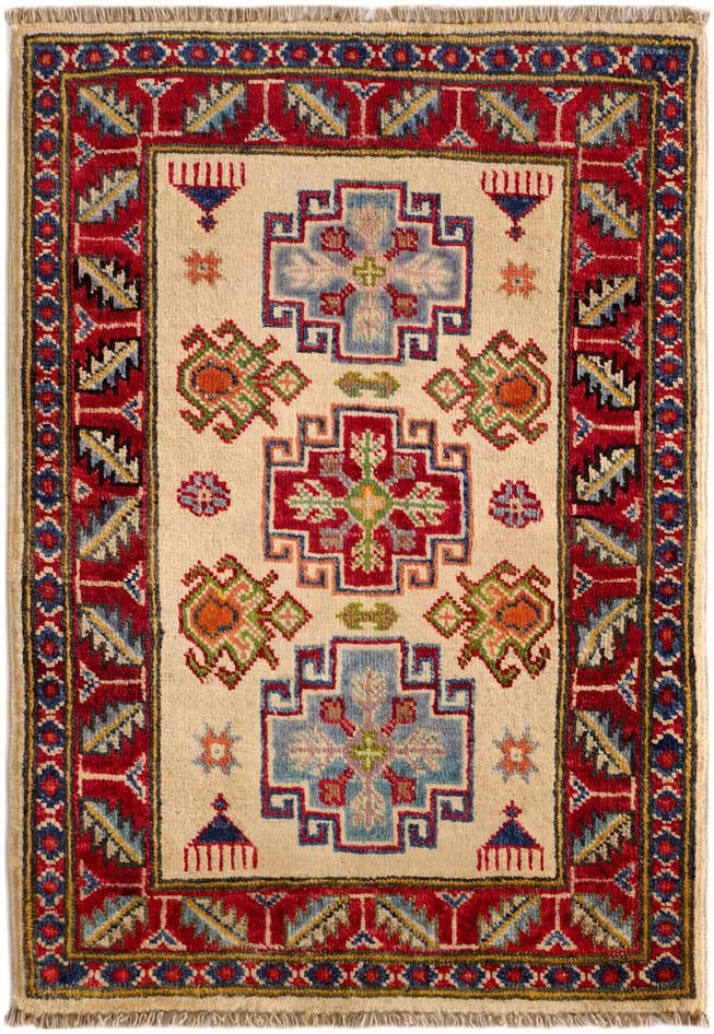Detail image of 2' x 2' 11 Hand Knotted Kazak Rug