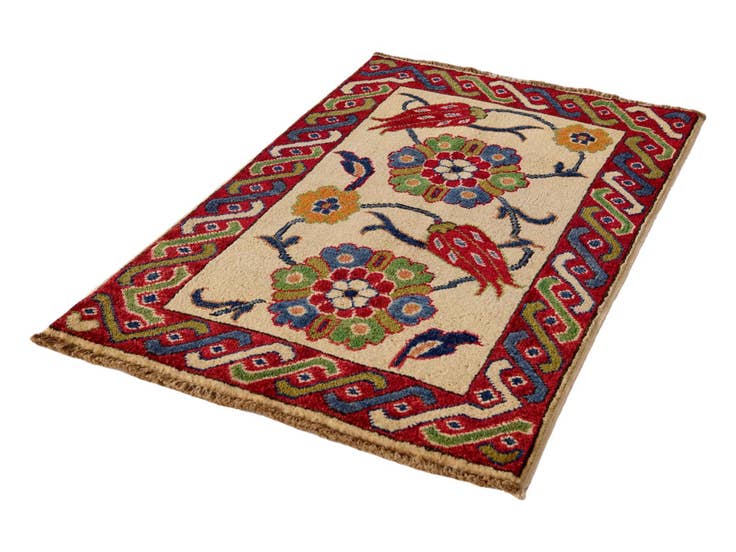 Detail image of 2' 1 x 3' 2 Hand Knotted Kazak Rug