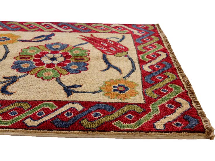 Detail image of 2' 1 x 3' 2 Hand Knotted Kazak Rug