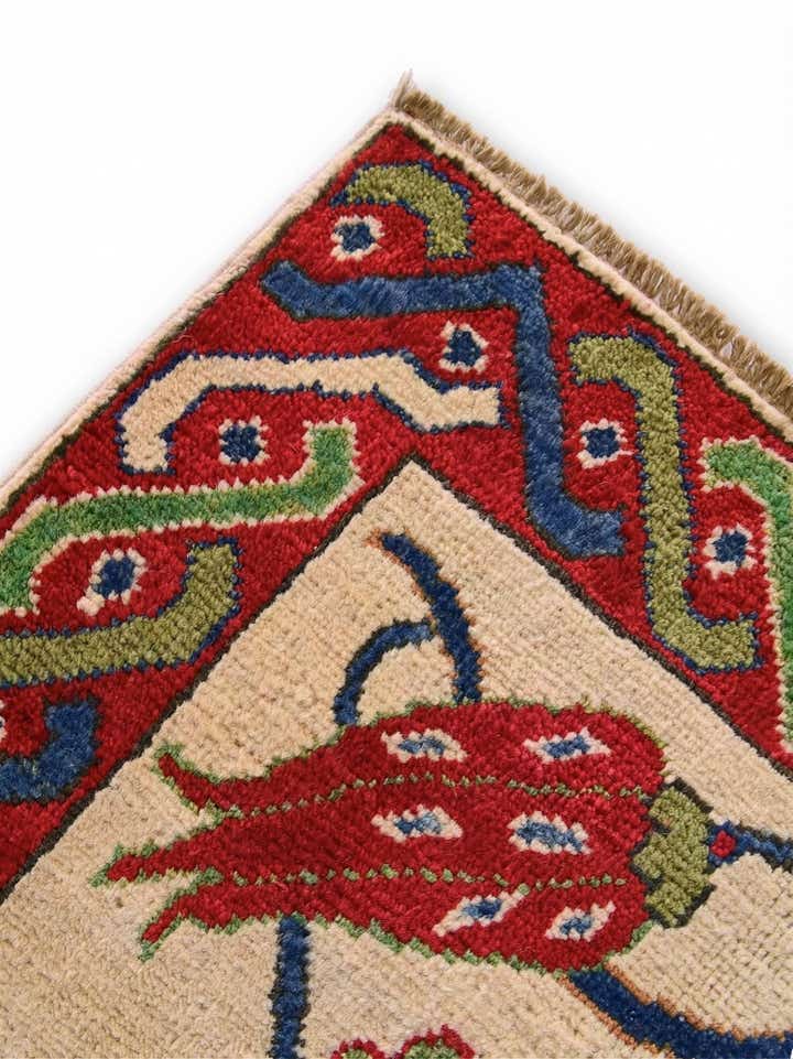 2' 1 x 3' 2 Hand Knotted Kazak Rug
