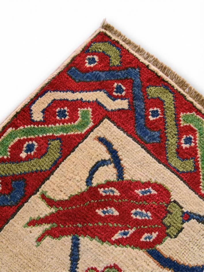 Detail image of 2' 1 x 3' 2 Hand Knotted Kazak Rug