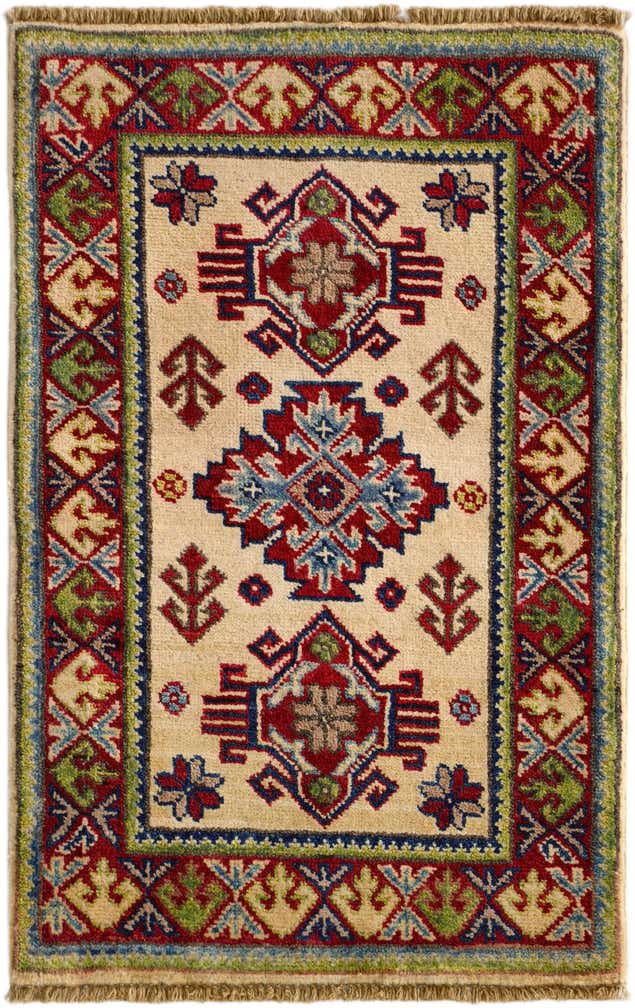 1' 11 x 2' 11 Hand Knotted Kazak Rug