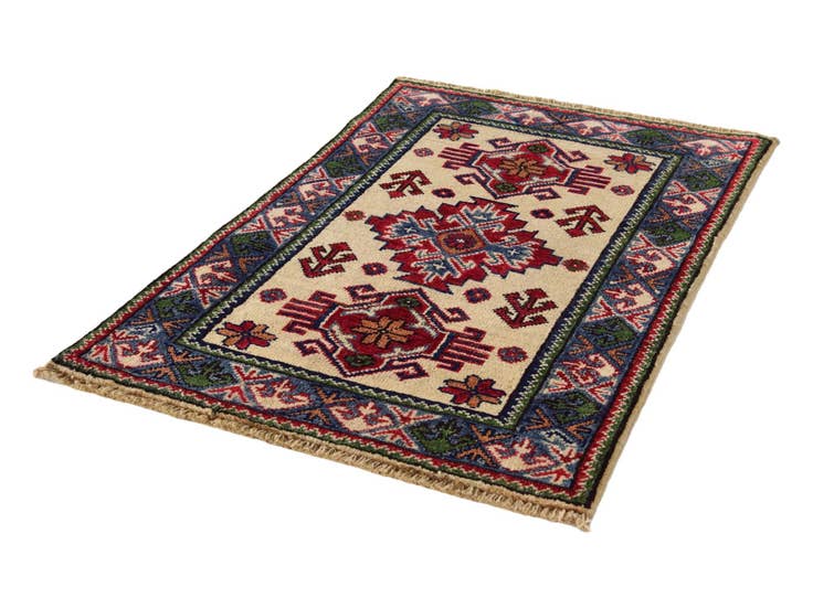 Detail image of 2' x 3' 1 Hand Knotted Kazak Rug