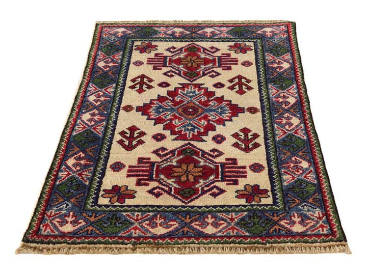 2' x 3' 1 Hand Knotted Kazak Rug