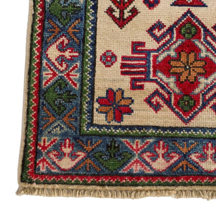 Detail image of 2' x 3' 1 Hand Knotted Kazak Rug