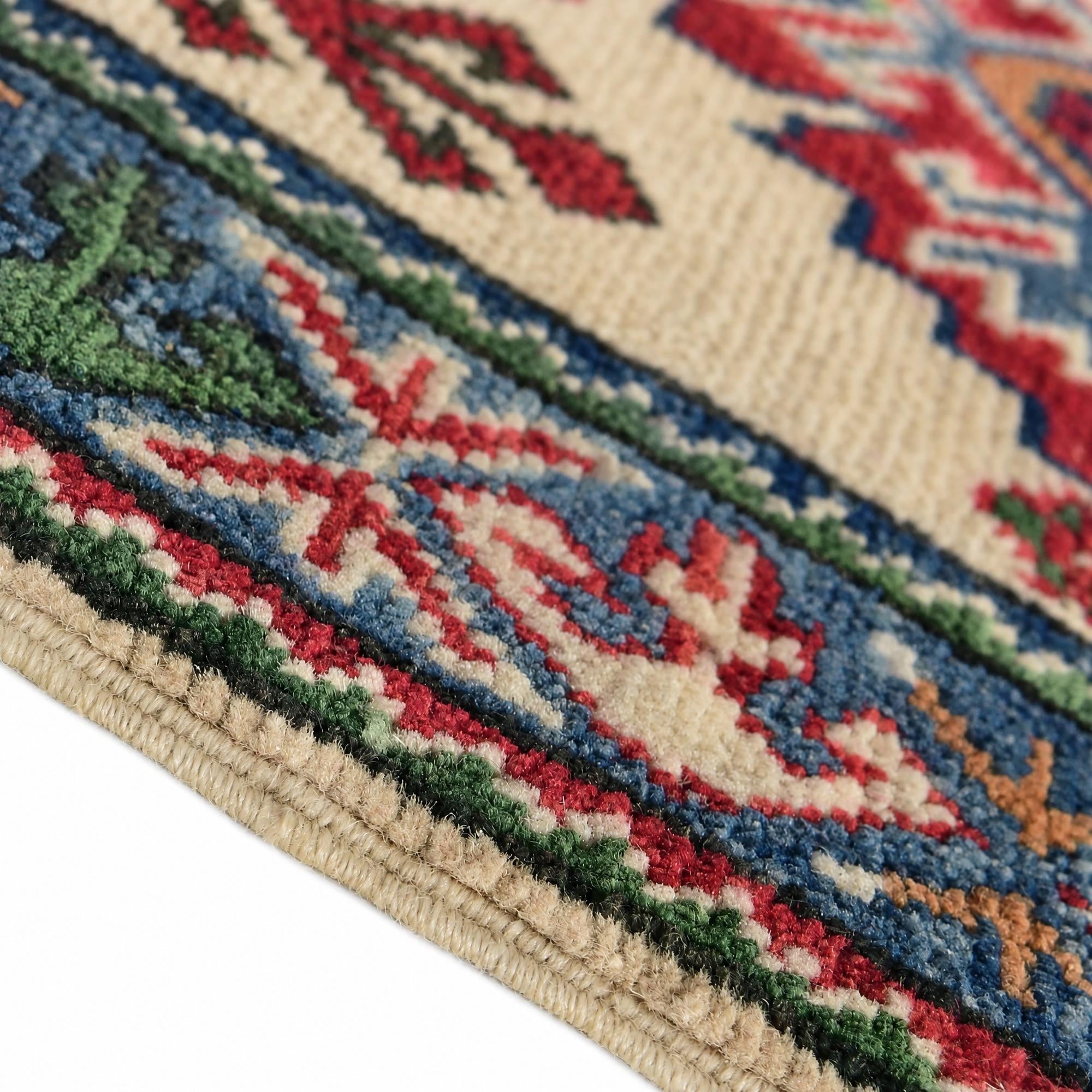 60cm x 95cm Hand Knotted Kazak Rug