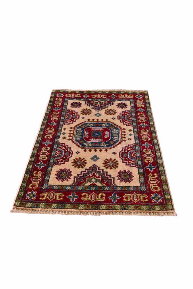 2' x 3' 1 Hand Knotted Kazak Rug