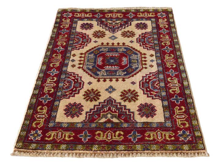 2' x 3' 1 Hand Knotted Kazak Rug
