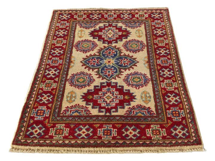 2' x 3' 1 Hand Knotted Kazak Rug