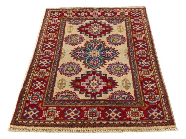 Detail image of 2' x 3' 1 Hand Knotted Kazak Rug