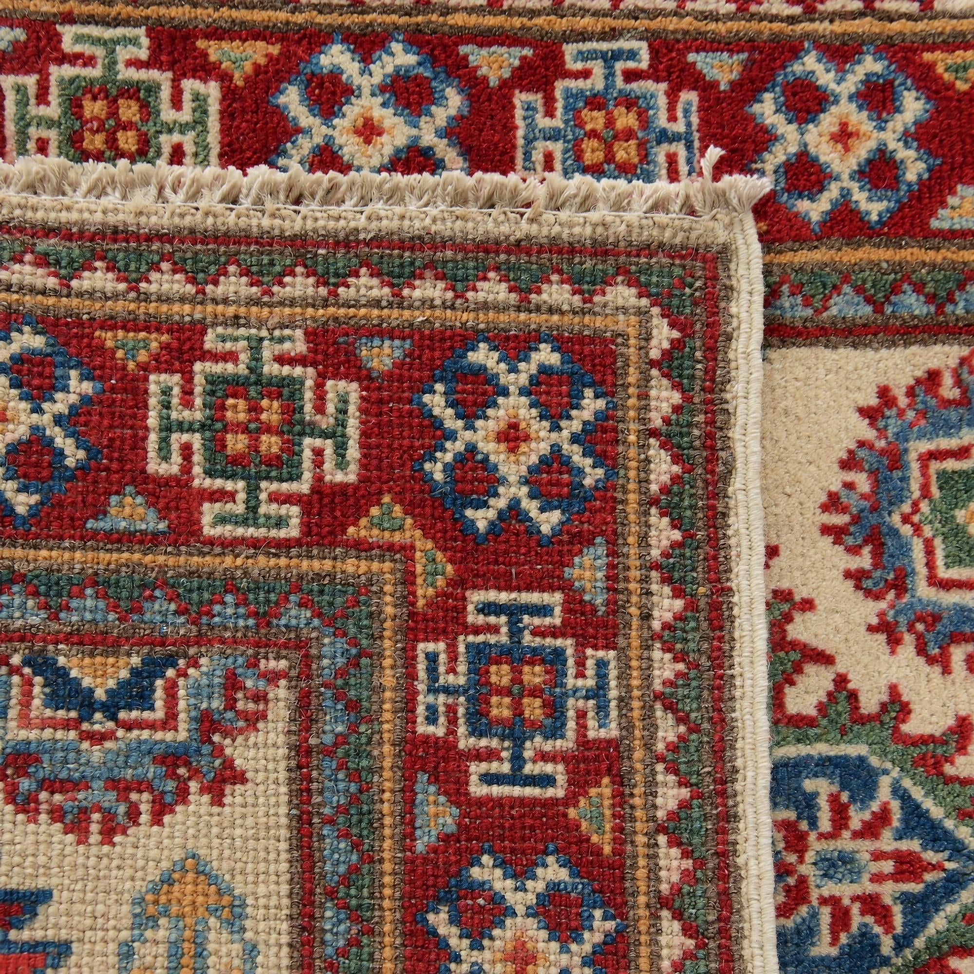 60cm x 95cm Hand Knotted Kazak Rug