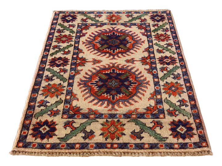 2' x 3' Hand Knotted Kazak Rug
