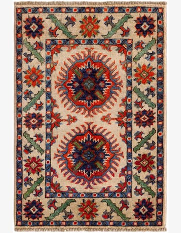 2' x 3' Hand Knotted Kazak Rug
