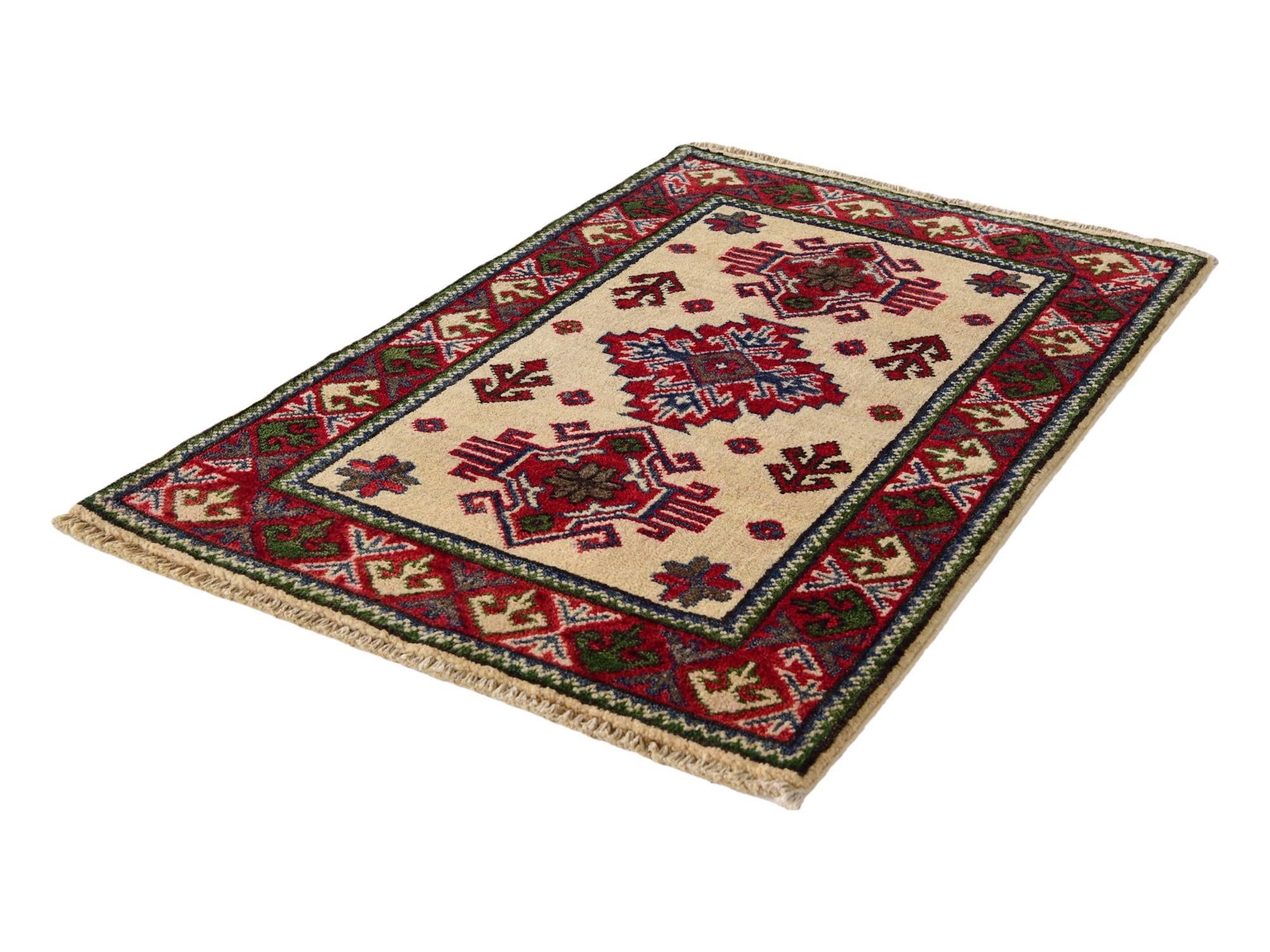 2' x 3' Hand Knotted Kazak Rug