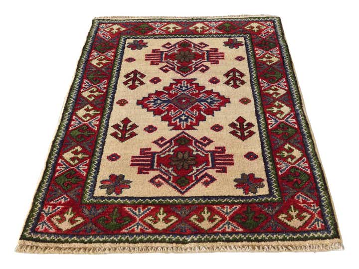 2' x 3' Hand Knotted Kazak Rug