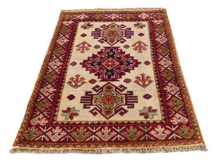 Detail image of 2' x 3' 1 Hand Knotted Kazak Rug