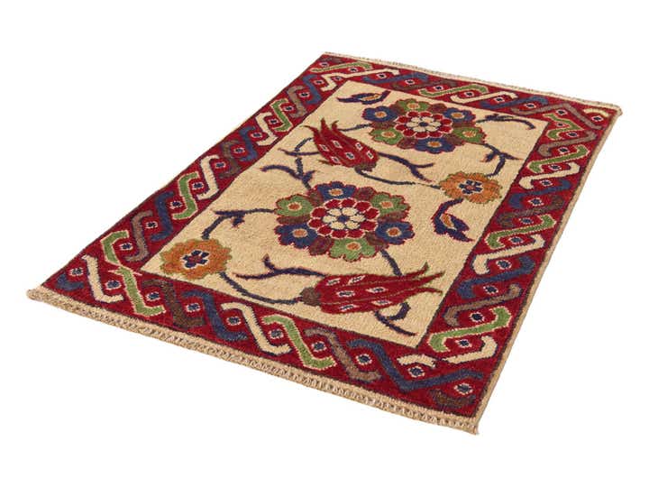 2' x 3' Hand Knotted Kazak Rug