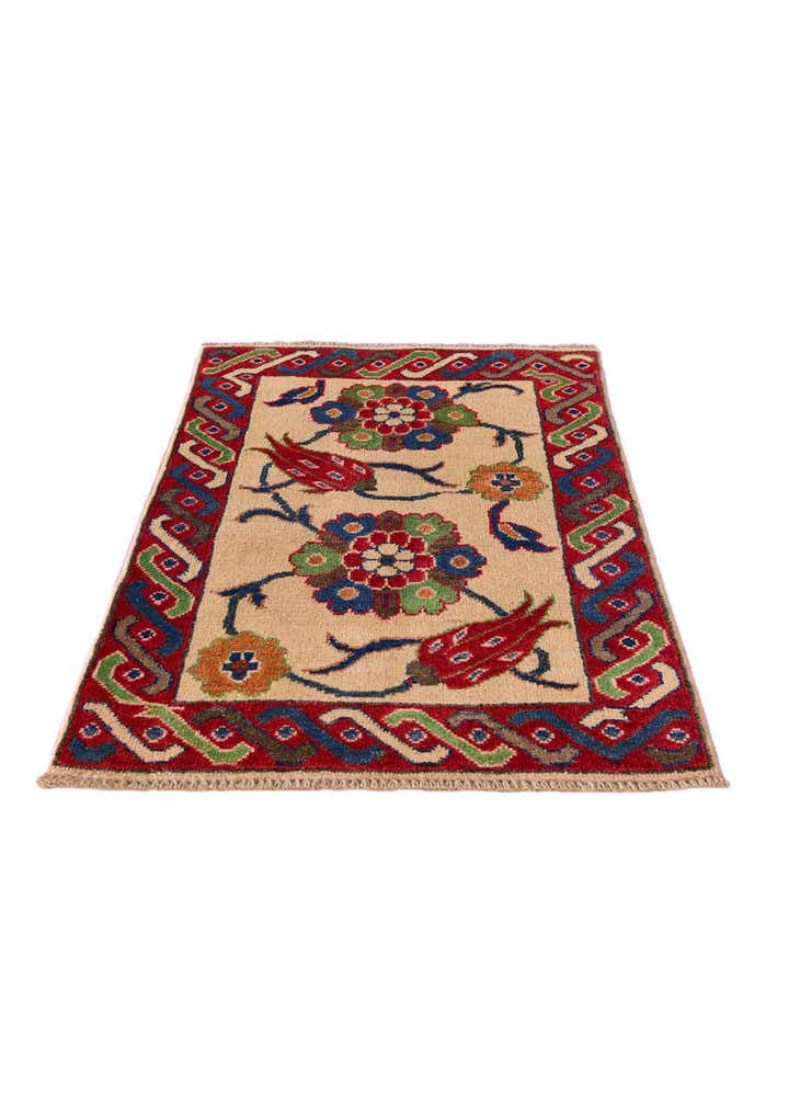2' x 3' Hand Knotted Kazak Rug