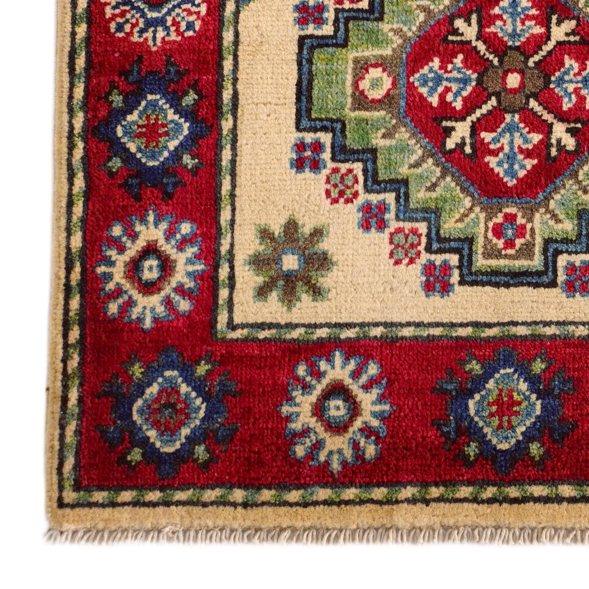 2' 1 x 3' 1 Hand Knotted Kazak Rug