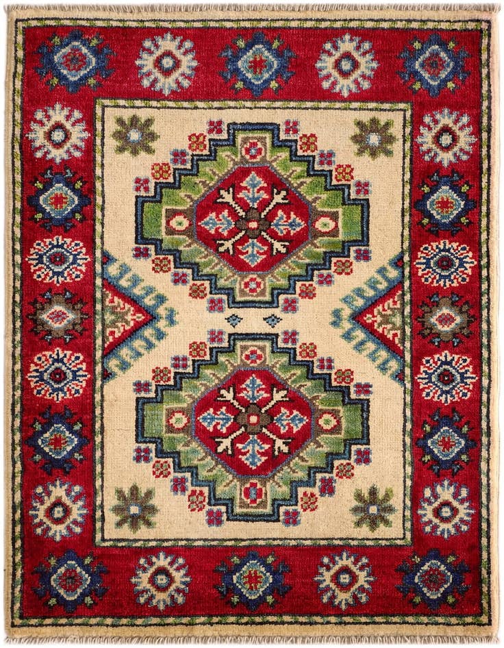 Detail image of 2' 1 x 3' 1 Hand Knotted Kazak Rug