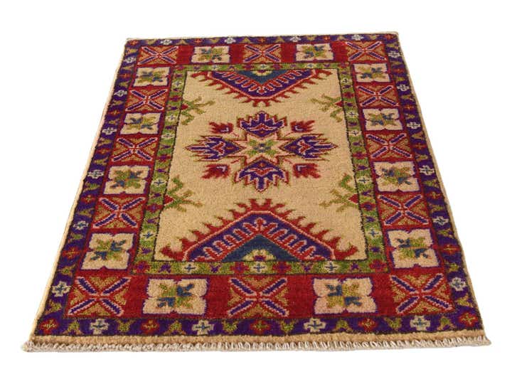 2' x 3' 1 Hand Knotted Kazak Rug