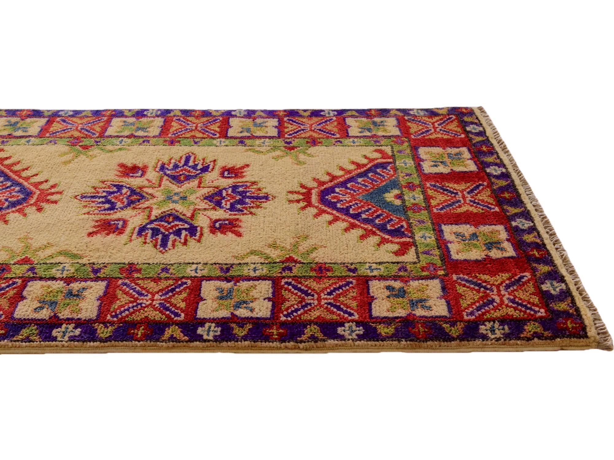 2' x 3' 1 Hand Knotted Kazak Rug