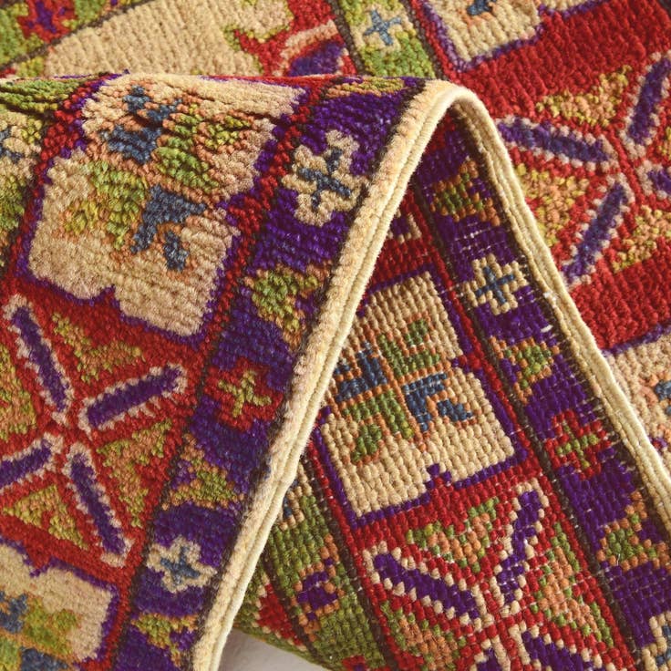 Detail image of 2' x 3' 1 Hand Knotted Kazak Rug