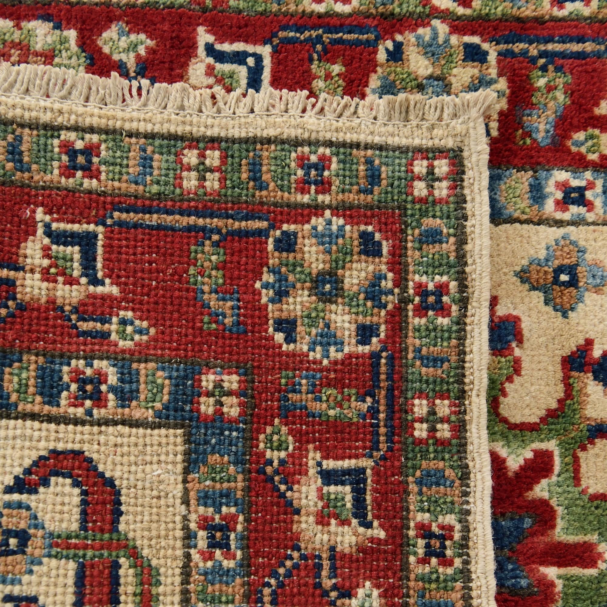60cm x 95cm Hand Knotted Kazak Rug