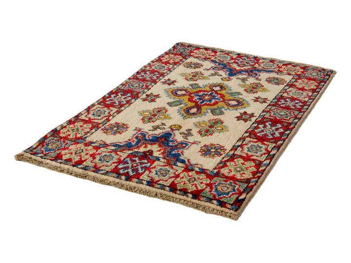 1' 11 x 3' Hand Knotted Kazak Rug