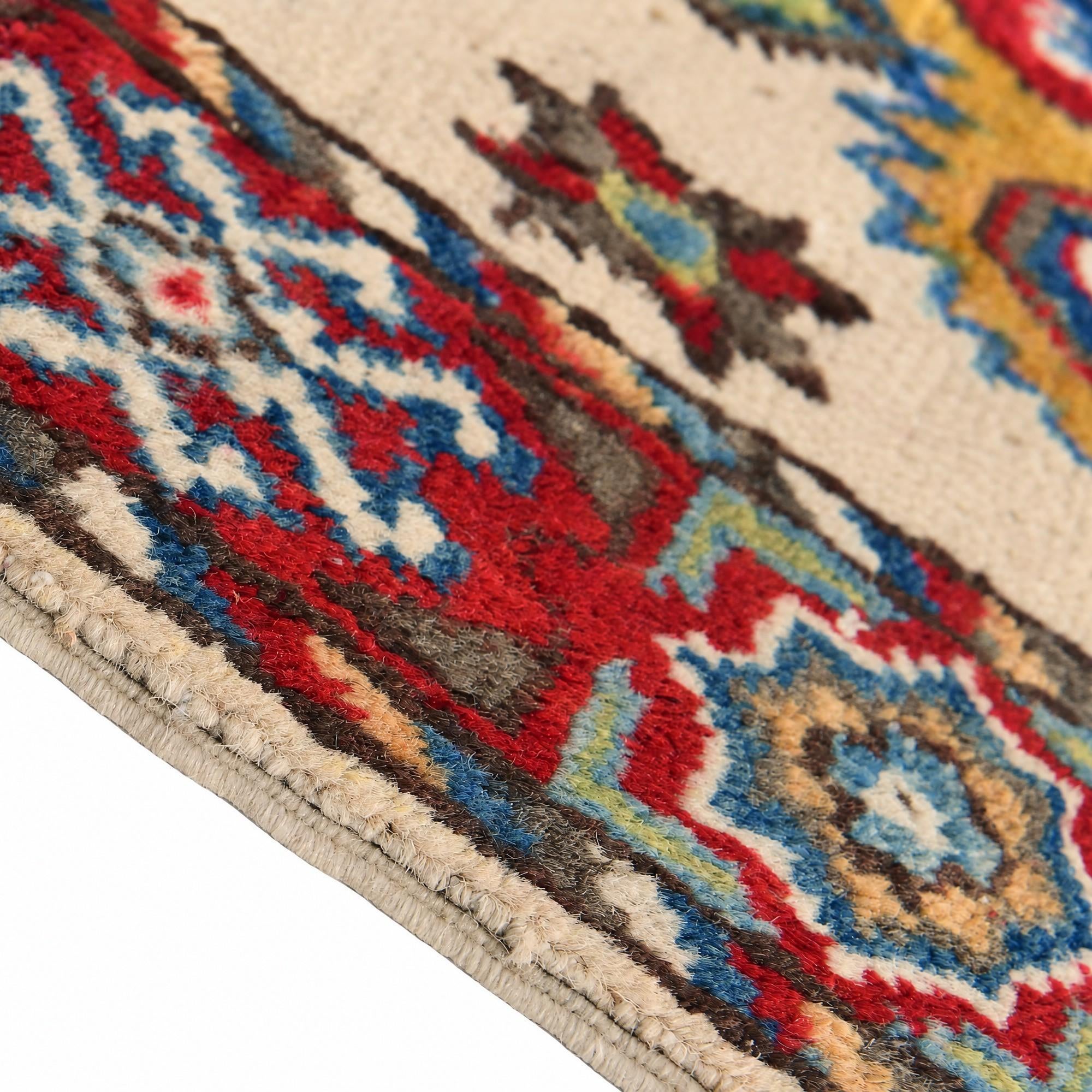60cm x 90cm Hand Knotted Kazak Rug