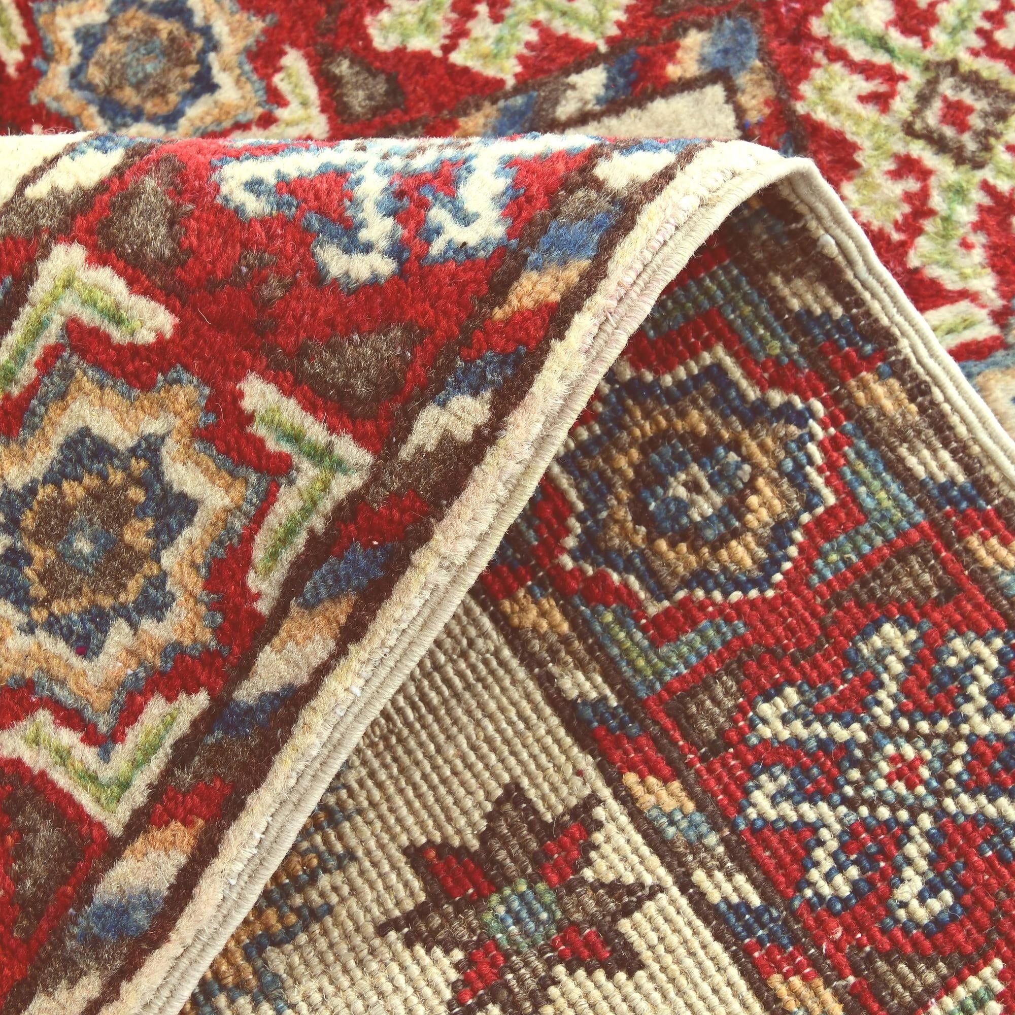 1' 11 x 3' Hand Knotted Kazak Rug