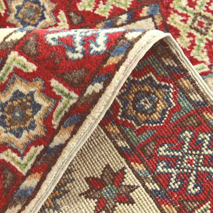 1' 11 x 3' Hand Knotted Kazak Rug