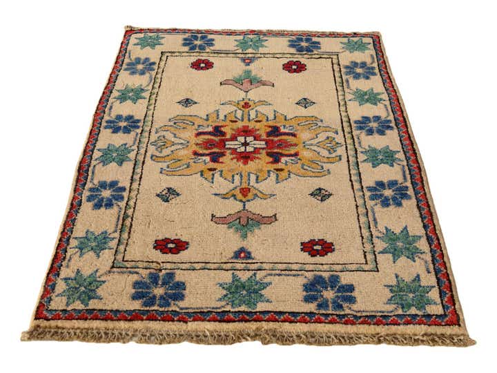 2' x 2' 11 Hand Knotted Kazak Rug