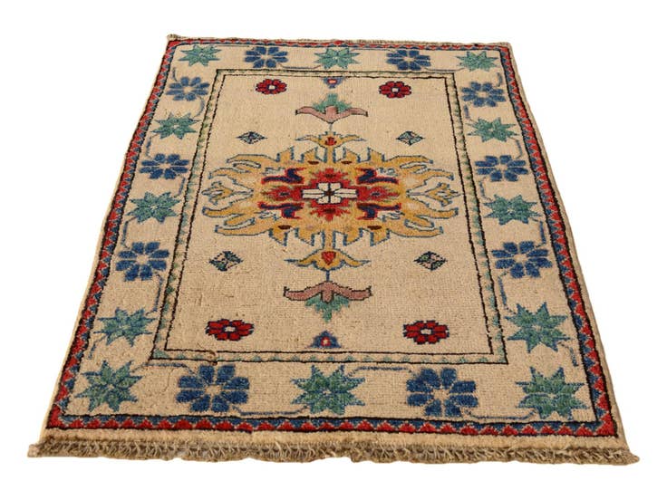 Detail image of 2' x 2' 11 Hand Knotted Kazak Rug