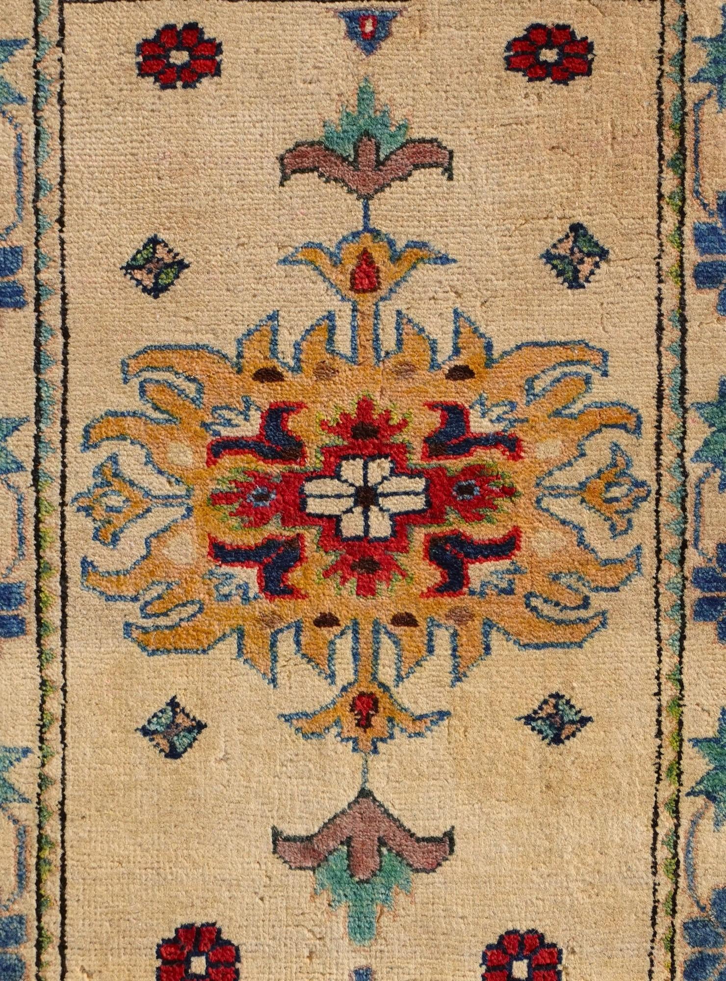 2' x 2' 11 Hand Knotted Kazak Rug