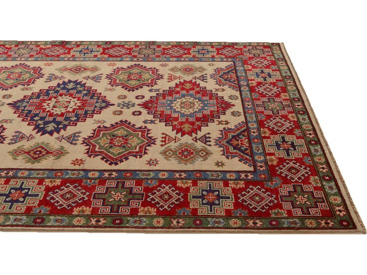 Detail image of 5' 9 x 8' 1 Hand Knotted Kazak Rug