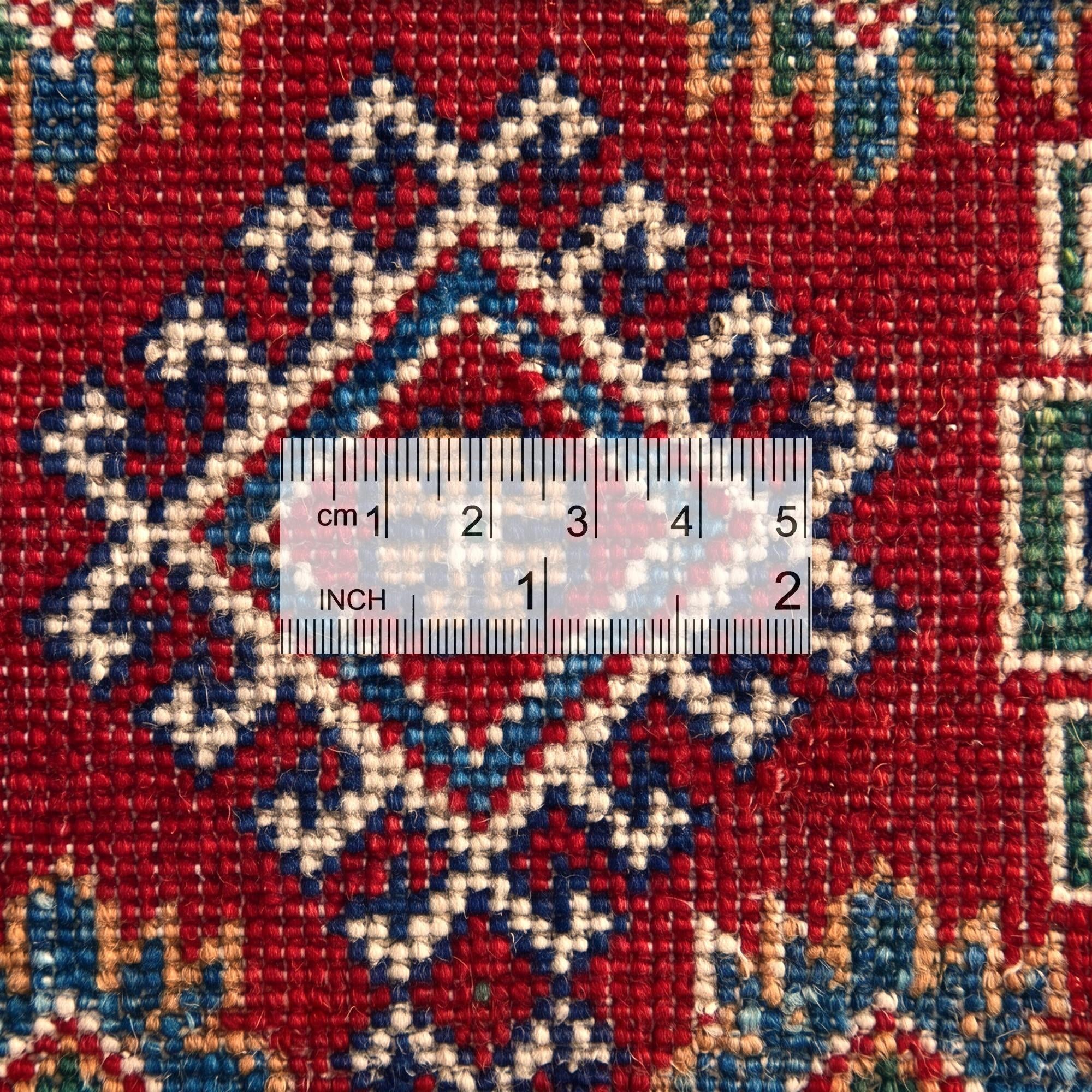 5' 9 x 8' 1 Hand Knotted Kazak Rug