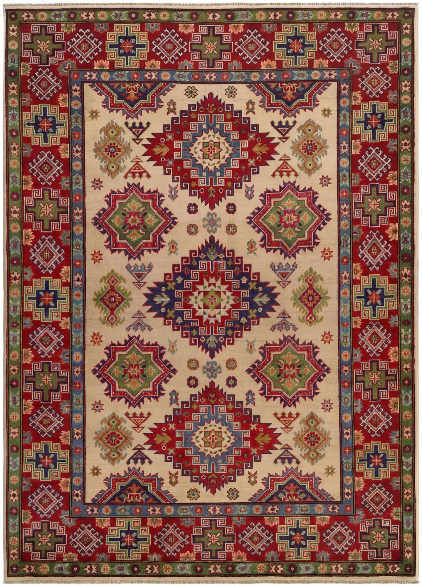 5' 9 x 8' 1 Hand Knotted Kazak Rug