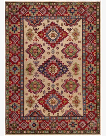5' 9 x 8' 1 Hand Knotted Kazak Rug