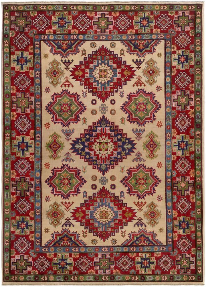 5' 9 x 8' 1 Hand Knotted Kazak Rug