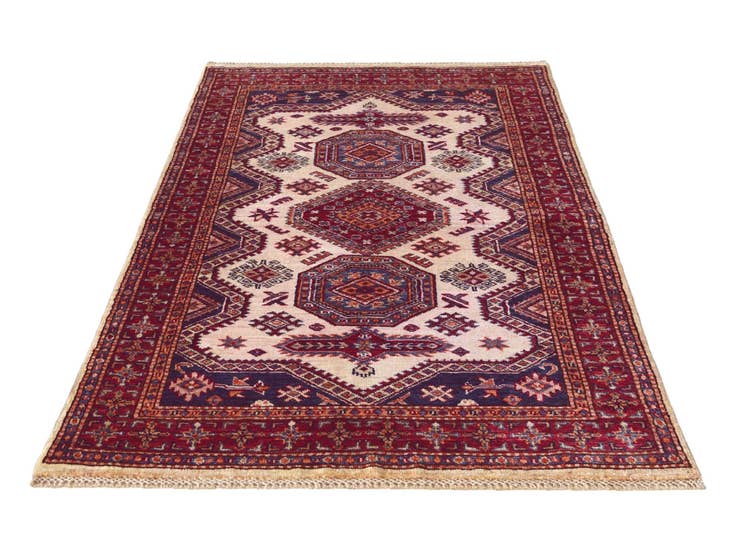 Detail image of 3' 3 x 5' 8 Hand Knotted Kazak Rug