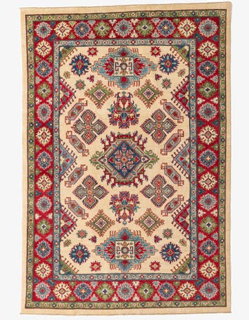 6' 6 x 9' 7 Hand Knotted Kazak Rug