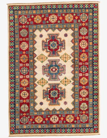 4' 1 x 6' Hand Knotted Kazak Rug