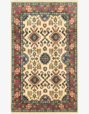 6' 5 x 10' 10 Hand Knotted Kazak Rug